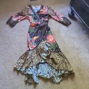 Anthropologie wrap dress size x)